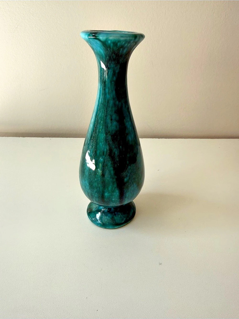 null Green Ceramic Bud Vase